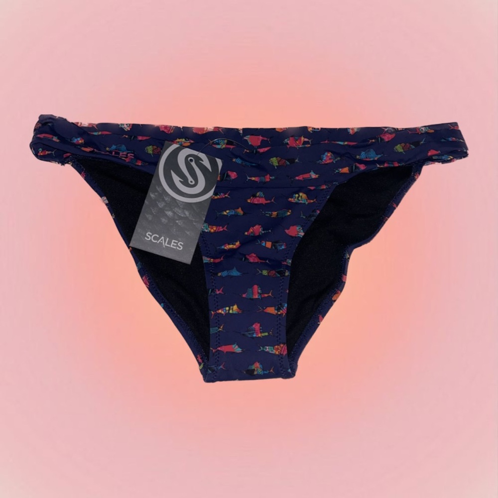 scales dark blue fish bikini bottoms ✨🌊